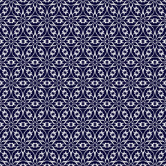 Geometric floral of seamless pattern. Dark and Bright vector backgrounds. 