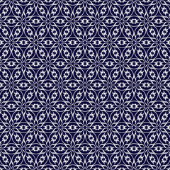 Geometric floral of seamless pattern. Dark and Bright vector backgrounds. 