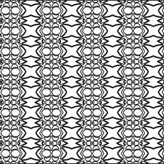 Stylish texture with figures from lines.Abstract geometric black and white pattern for web page, textures, card, poster, fabric, textile. Monochrome graphic repeating design. 