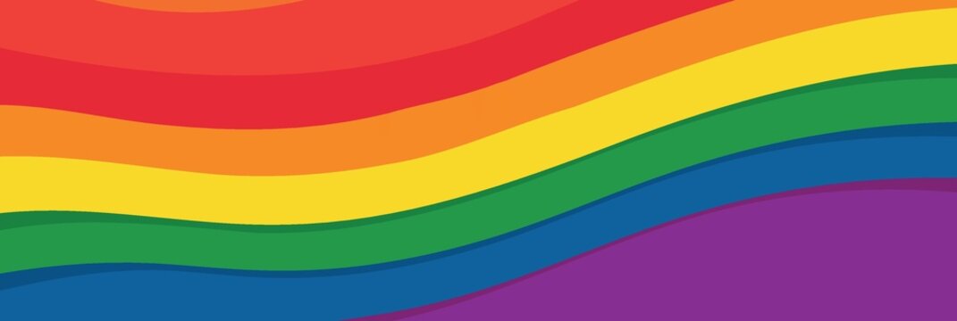 lgbt pride day and month rainbow background created with Generative AI technology