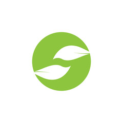 circle or letter S green logo illustration.