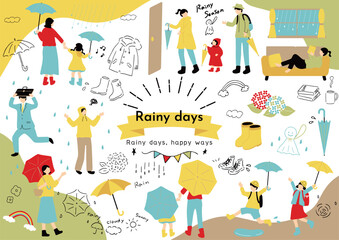 雨の季節に使いやすいイラスト