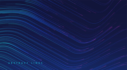 Fototapeta premium Lines composed of glowing background