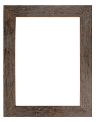 Old picture frame isolated on white background