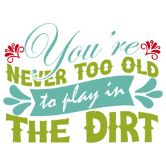 Obraz premium Retro Gardening T-shirt Design, Vector