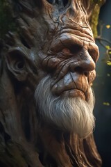 Tree Ent Face Wooden Old Man