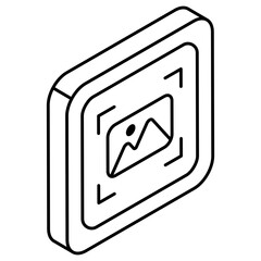 An icon design of image scanning 