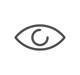 Eye related icon outline and linear vector.