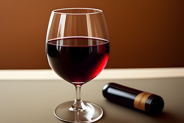 Glass of red wine isolated. PNG transparency.