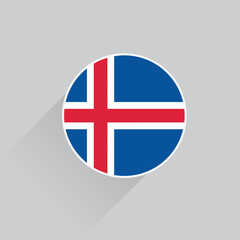 iceland national flag button 3d, iceland flag vector icon, iceland flag icon