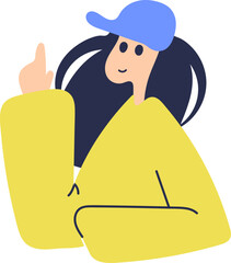 Flat Courier Illustration