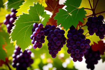 Fototapeta premium grape leaves