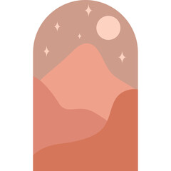 Fototapeta premium Boho Landscape