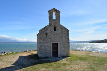 Fototapeta na wymiar Kirche von Posedarje Kroatien Dalmatien