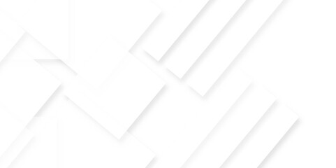 Abstract seamless modern white and gray color technology concept geometric white square vector background.  White square abstract polygon texture on gray background. 