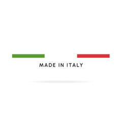 MADE IN ITALY - LOGO - LABEL - STICKER - TEXT AND FLAG
 - obrazy, fototapety, plakaty