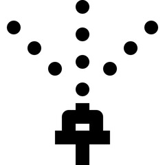 sprinkler black outline icon
