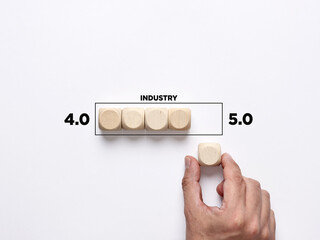 Technological change in business industry. Moving from industry 4.0 to 5.0.