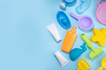 Baby Sunscreen suncare concept