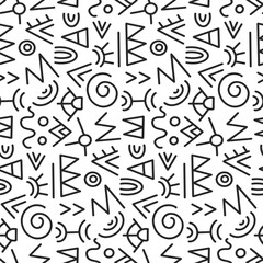 African seamless pattern. Tribal ethnic background