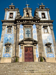 Saint Ildefonso church facade at Porto, Portugal. High quality photo