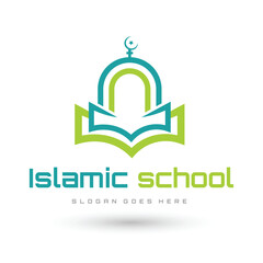 Islamic School Logo for Islam Education Vector Image