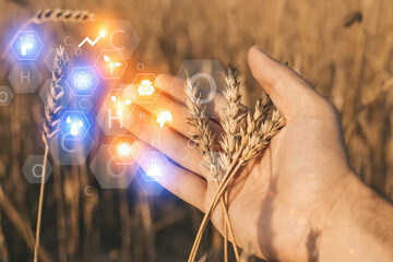 Agricultural technologies for growing plants and scientific research in the field of biology and...