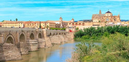 Roman bridge, mosque in Cordoba- Spain