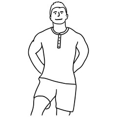 Sketch of Man & Gym Enthusiast