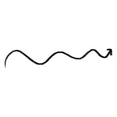 hand drawn arrow on transparent background. PNG