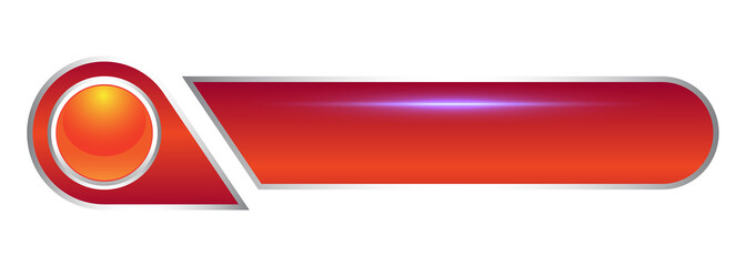 Template shiny glossy gradient lower third