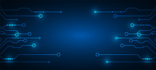 Fototapeta premium technology background with hi-tech digital data