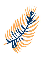 Tropical leaf vector