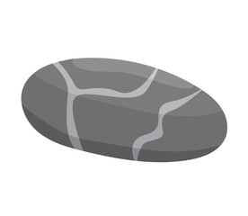 Concept Spa stone with texture. This flat web illustration concept shows a series of stones related to spa treatments. Vector illustration.