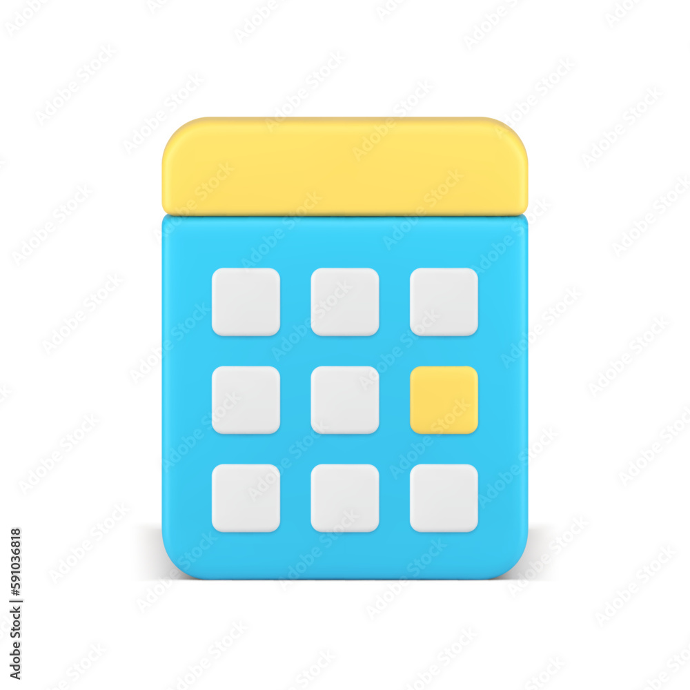 Aufkleber schedule business planner event appointment date marker time management organizing 3d icon vector