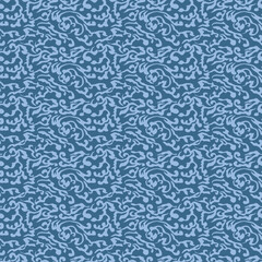 Japanese Art Storm Wave Vector Seamless Pattern
