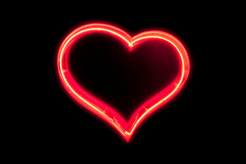 Red heart - Neon light