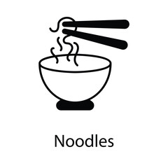 Noodles icon. Suitable for Web Page, Mobile App, UI, UX and GUI design