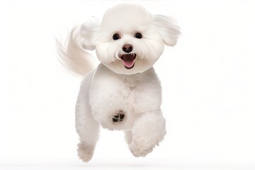 Obraz premium white poodle puppy