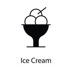 Ice Cream icon. Suitable for Web Page, Mobile App, UI, UX and GUI design