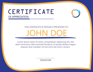 Soothing Certificate Template  