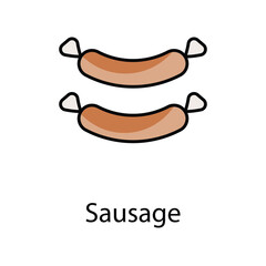 Sausage icon. Suitable for Web Page, Mobile App, UI, UX and GUI design