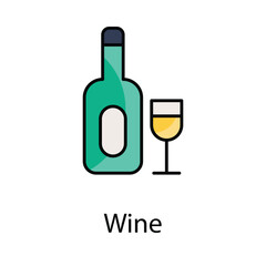 Wine icon. Suitable for Web Page, Mobile App, UI, UX and GUI design
