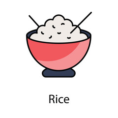 Rice icon. Suitable for Web Page, Mobile App, UI, UX and GUI design