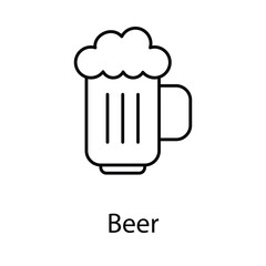 Beer icon. Suitable for Web Page, Mobile App, UI, UX and GUI design