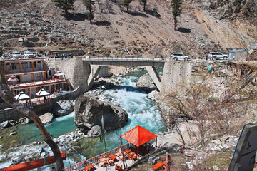 The river of Kalam valley in Himalayas, Pakistan