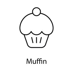 Muffin icon. Suitable for Web Page, Mobile App, UI, UX and GUI design