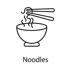 Noodles icon. Suitable for Web Page, Mobile App, UI, UX and GUI design