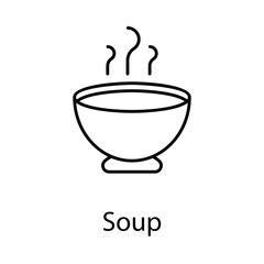 Soup icon. Suitable for Web Page, Mobile App, UI, UX and GUI design