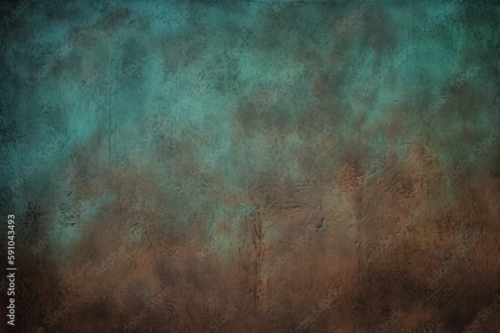 Poster green plate rust texture, rust texture background. generative ai